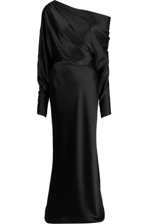 Amsale Schulterfreies Abendkleid aus Satin