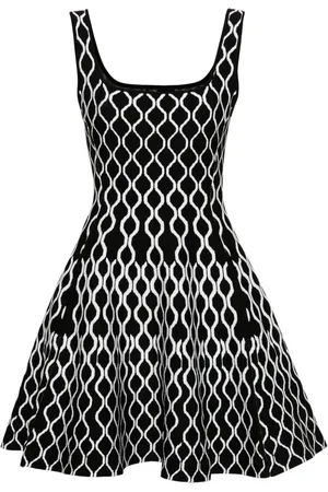 Maje Ausgestelltes Minikleid mit Jacquardmuster