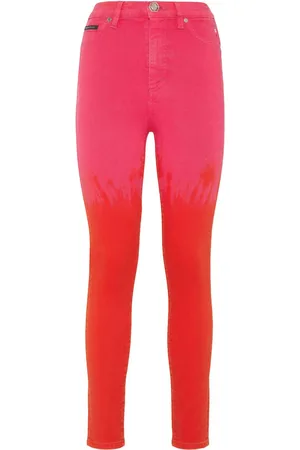 Philipp Plein Jeans mit Farbklecks-Print