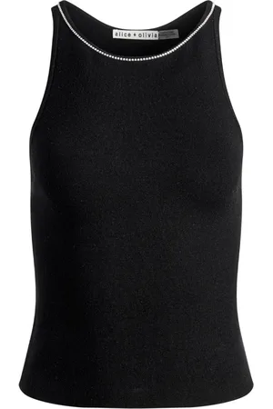 ALICE+OLIVIA Allen Trägershirt mit Strass