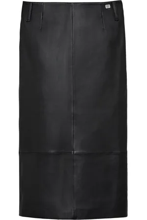 Marc Jacobs Leather midi skirt