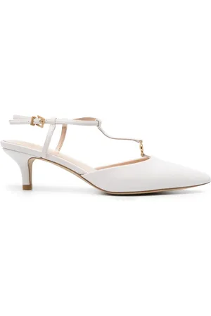Twin-Set Pumps mit Logo-Schild 65mm