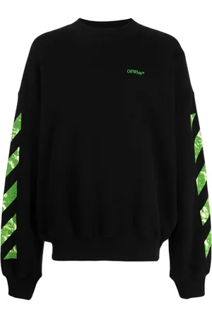 OFF-WHITE Sweatshirt mit diagonalen Streifen