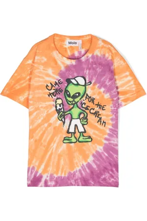 Molo Riley T-Shirt mit Batikmuster