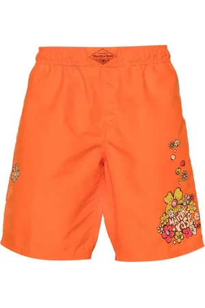 MARTINE ROSE Board Badeshorts mit Blumen-Print
