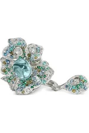 Anabela Chan 18kt Aqua Peony Weißgoldring