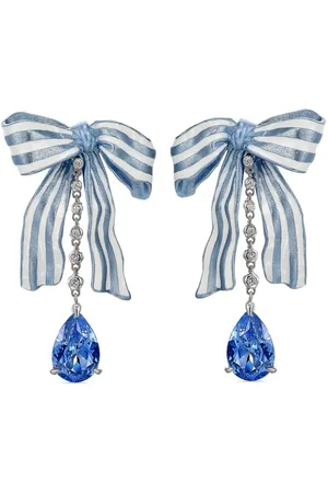 Anabela Chan 18kt vergoldete Gingham Ohrringe mit Saphiren und Diamanten