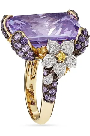 Anabela Chan 18kt Lilac Cinderella Gelbgoldring mit Edelsteinen