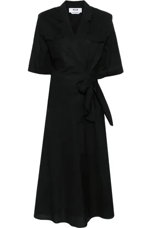 Msgm Midikleid in Wickeloptik