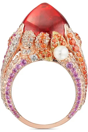Anabela Chan 18kt Goldenberry Sugarloaf Rotgoldring