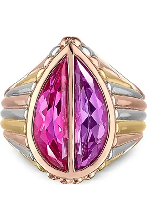 Anabela Chan 18kt Goldvermeil Siegelring mit Amethyst