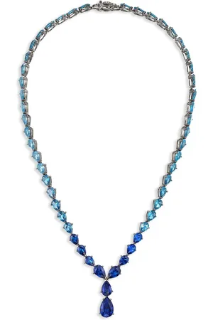 Anabela Chan 18kt Nova Schwarzgoldhalskette mit Schmucksteinen
