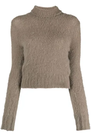 Ami Gebürsteter Pullover mit Stehkragen