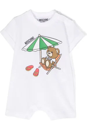 Moschino Kurzer Strampler mit Teddy