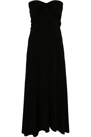 DAVID KOMA Schulterfreies Maxikleid