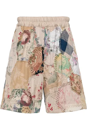 BY WALID Joggingshorts im Patchwork-Look