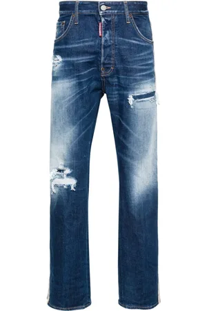Dsquared2 Straight-Leg-Jeans mit Streifen