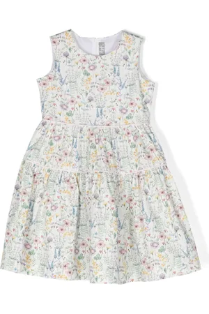 Il gufo Kleid mit floralem Muster