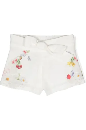 Lapin House Leinenshorts mit Blumen-Print
