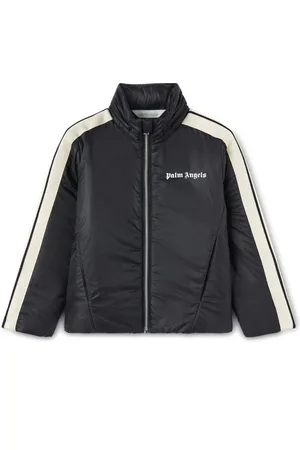 Palm Angels Gefütterte Jacke mit Logo-Print