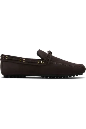 CAR SHOE Wildleder-Loafer mit Pelzfutter
