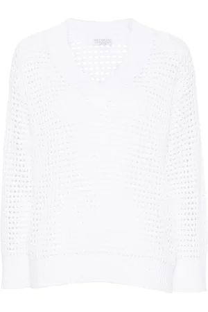 Brunello Cucinelli Gestrickter Pullover mit Pailletten