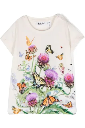 Molo Bio-Baumwoll-T-Shirt mit botanischem Print