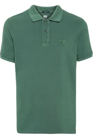 C.P. Company Poloshirt mit Logo-Stickerei