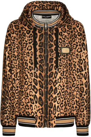 Dolce & Gabbana Hoodie mit Leoparden-Print