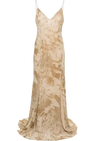 BLUMARINE Maxikleid mit Batikmuster