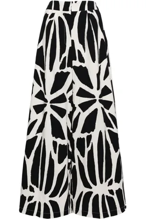 PATBO Weite Hose mit grafischem Print