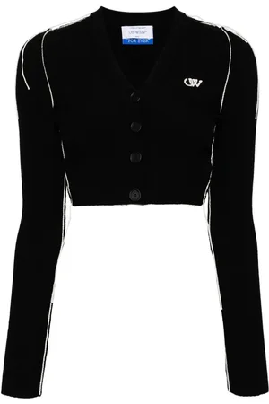 OFF-WHITE Ow logo V-neck cardigan