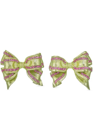Anabela Chan 18kt Mini Bow Tie Goldohrringe mit Saphir
