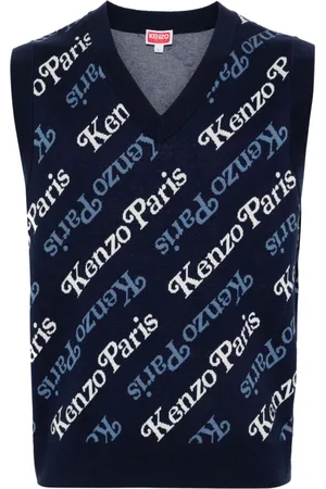 Kenzo Gestrickter Intarsien-Pullunder