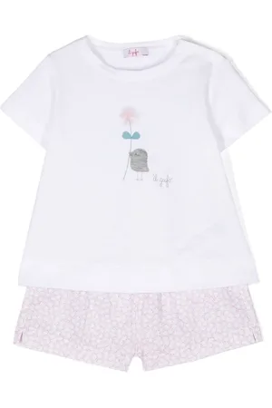 Il gufo Shorts mit Blumen-Print