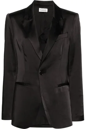 P.A.R.O.S.H. Satinblazer mit Drachenstickerei