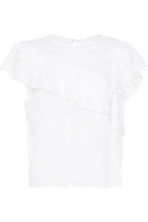 Marant Etoile Sorani Bluse mit Lochstickerei