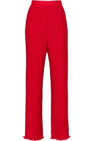 Lanvin Plissierte Straight-Leg-Hose