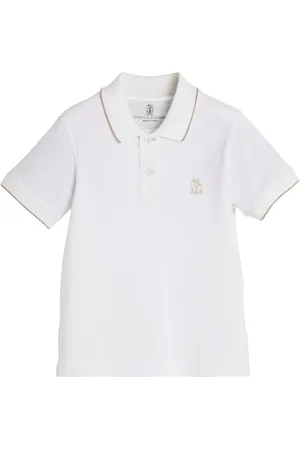 Brunello Cucinelli Heraldic Poloshirt mit Logo-Stickerei