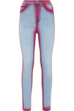 Philipp Plein Super Fluo High-Waist-Jeggings