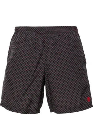Alexander McQueen Badeshorts mit Totenkopf-Print