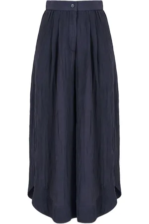 Emporio Armani Cropped-Hose mit weitem Bein