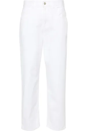 Moncler Cropped-Jeans mit hohem Bund