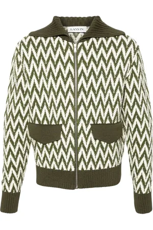 Lanvin Curb Cardigan mit Fischgrätenmuster