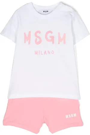 Msgm Set aus T-Shirt und Shorts mit Logo