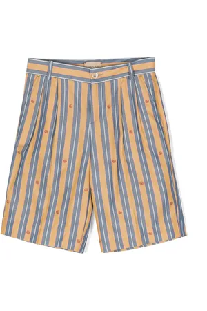 Gucci Oxford-Shorts mit Logo-Stickerei