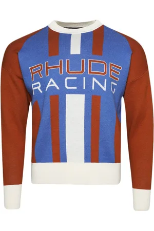 Rhude Intarsien-Pullover mit Logo