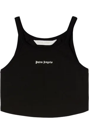 Palm Angels Cropped-Tanktop mit Logo-Print