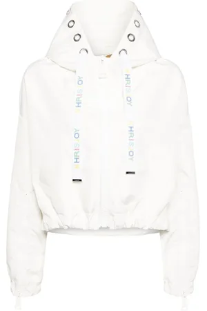 Khrisjoy Cropped-Windbreaker mit Kapuze