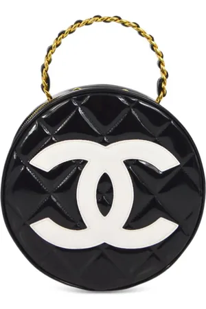CHANEL 1995 gesteppte Kosmetiktasche mit Henkel